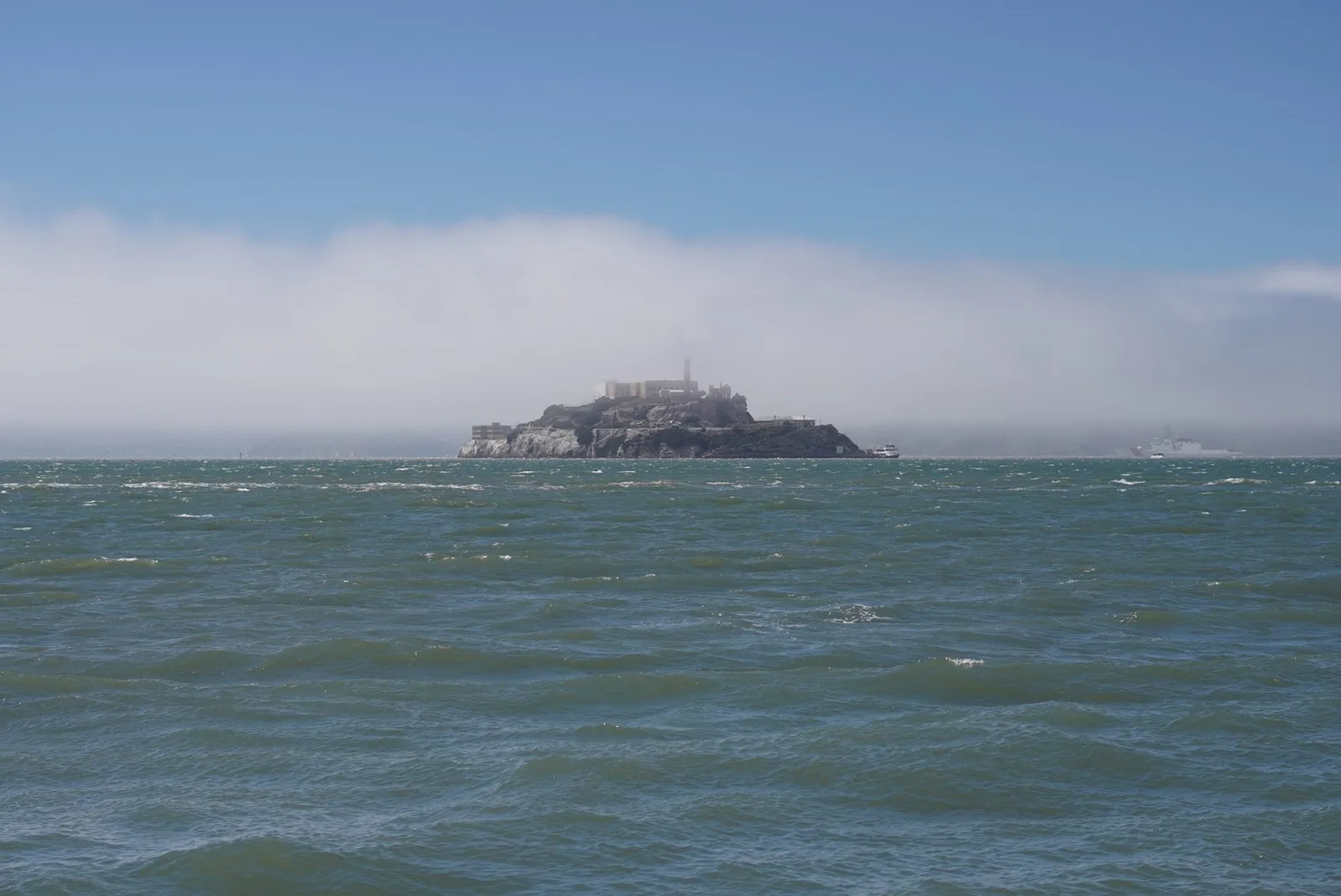 Alcatraz Island in San Francisco Bay.