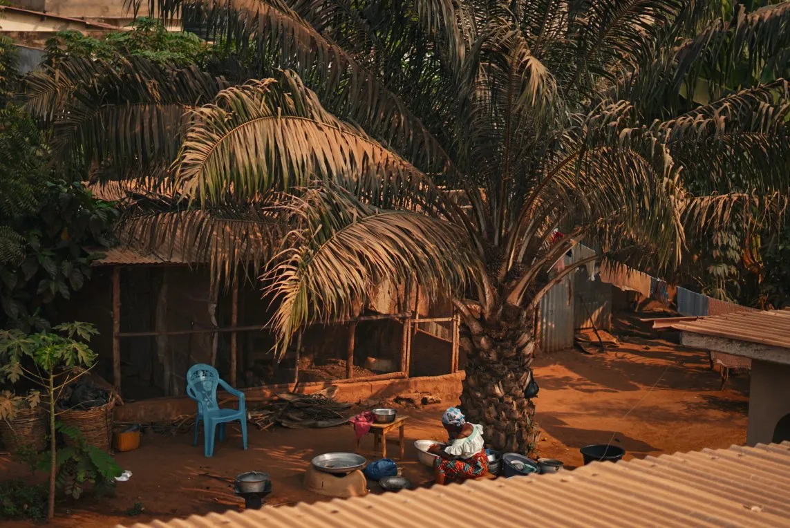 Daily life scene in the Maldives.