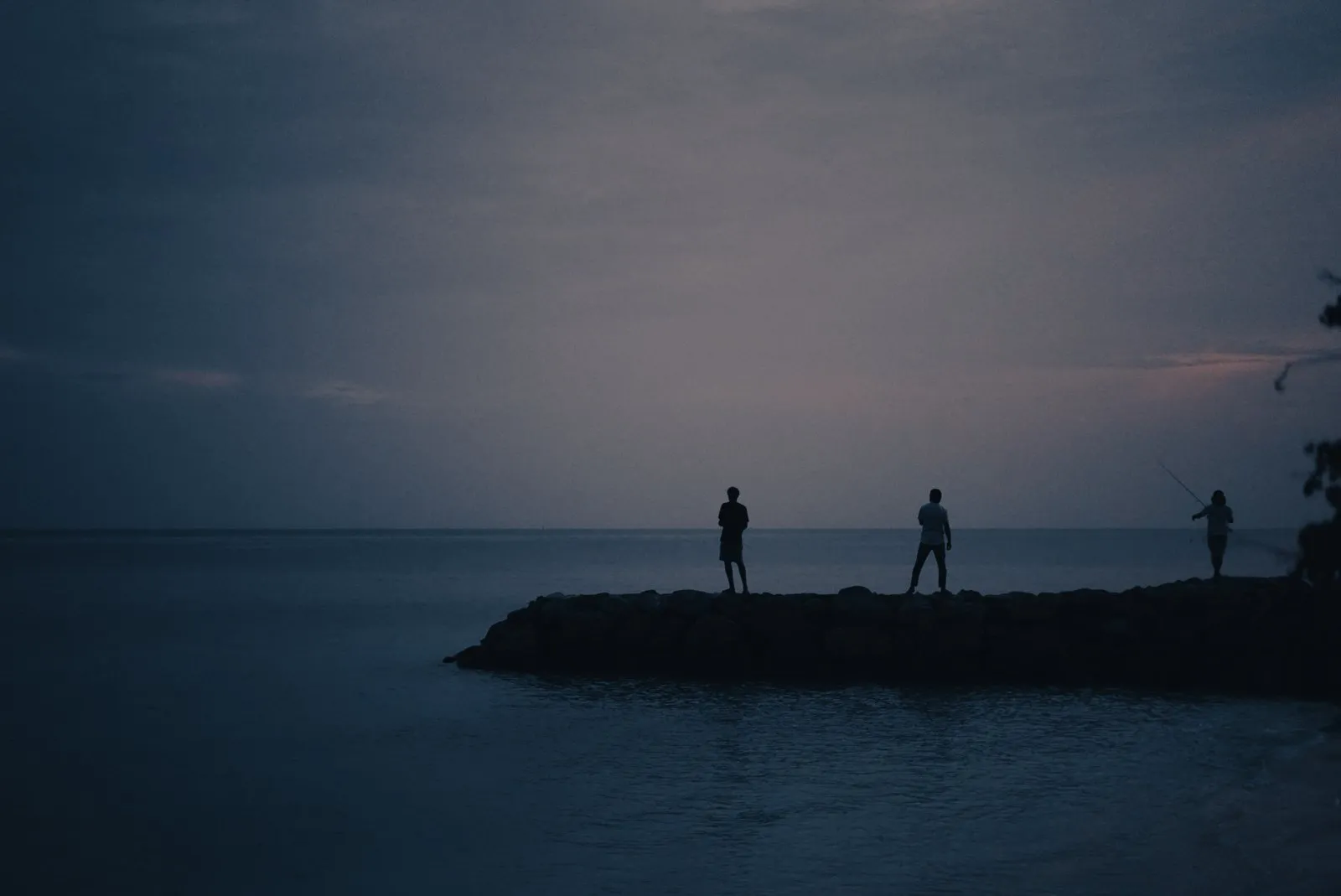 Traditional fishing scene in the Maldives.
