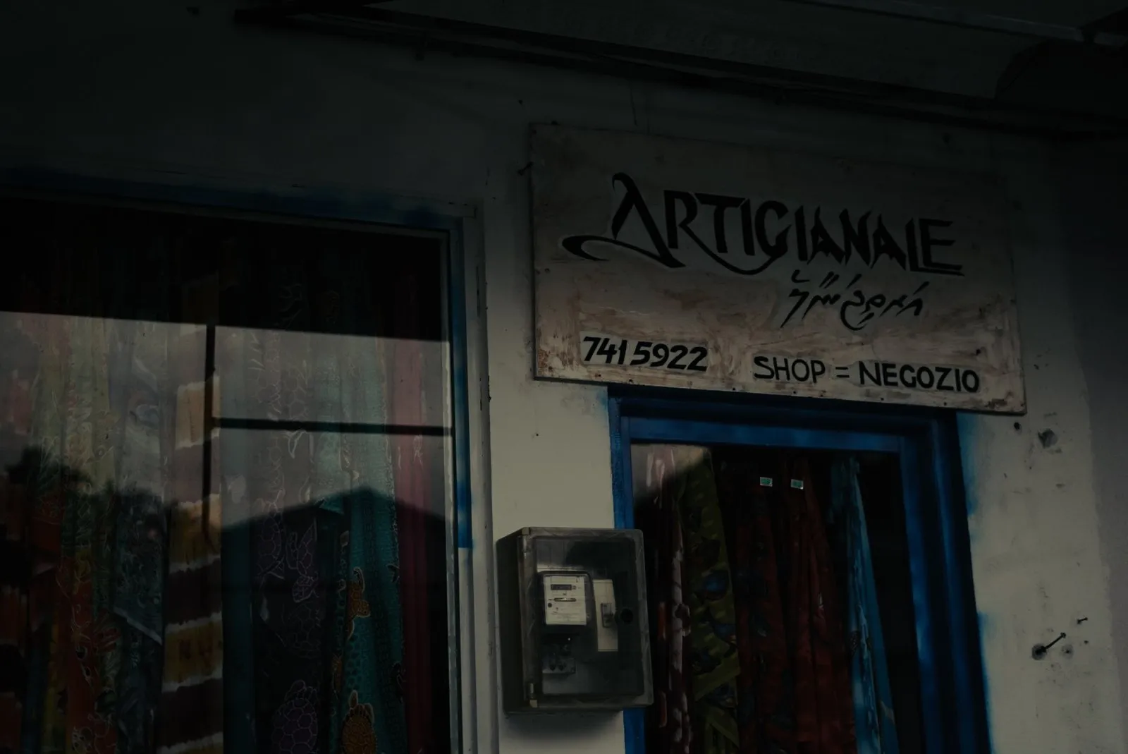 Shop scene in the Maldives.