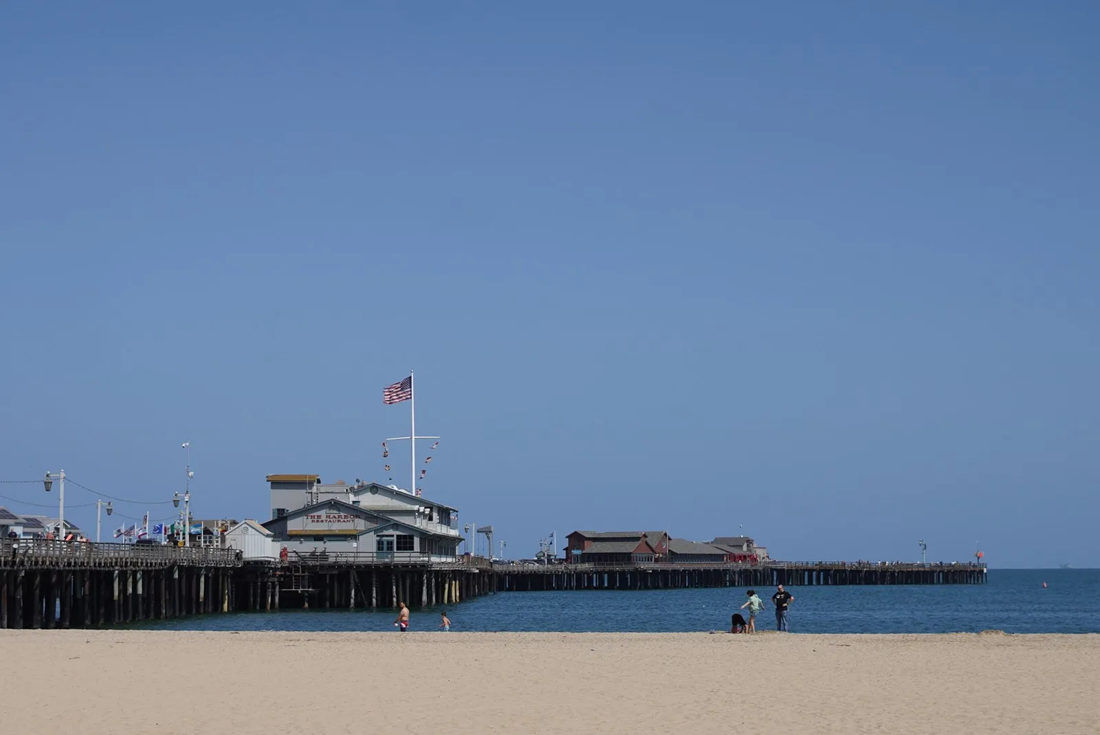 Santa Barbara pier scene.